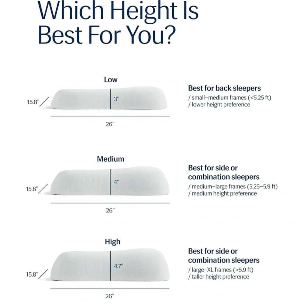 REST® Evercool® Cooling Pillow, Instant Cool-to Touch Shell Fabric Breathable